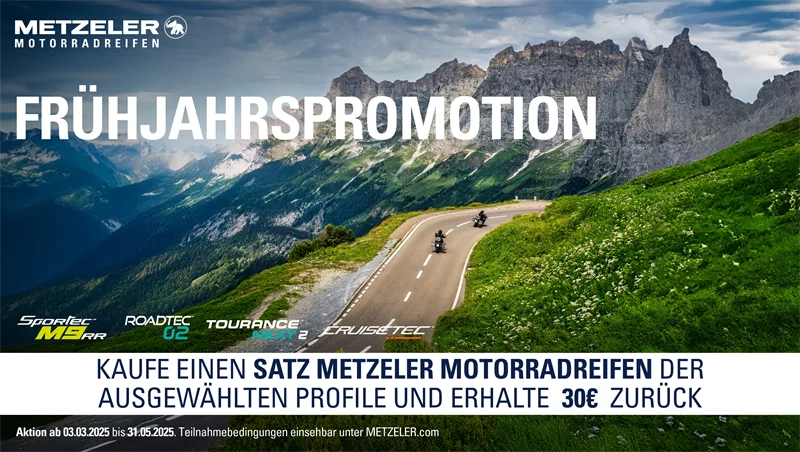 Frühjahrs-Promotions von Pirelli und Metzeler