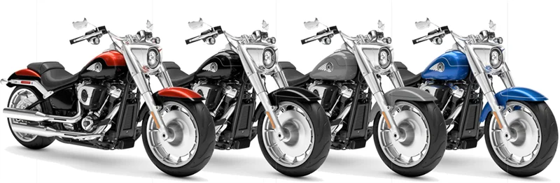 Vier Farben stehen bei der neuen Fat Boy zur Wahl.