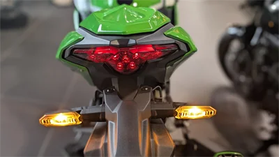 Heckansicht Cockpit Kawasaki Ninja 500 SE
