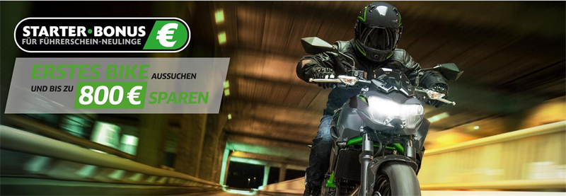 Kawasaki Starterbonus Rabatt-Aktion